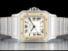 Cartier|Santos Galbee LM Quartz Gold And Steel White Dial|1566-W20011C4